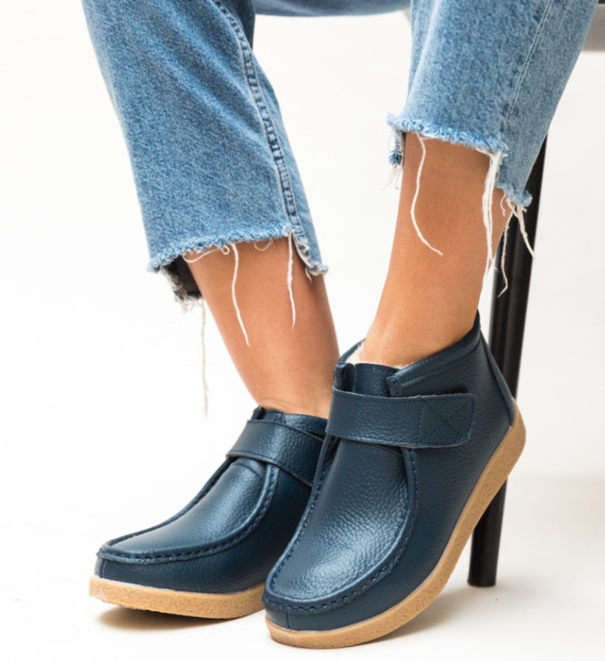 Pantofi Casual Debir Albastri - Img 10