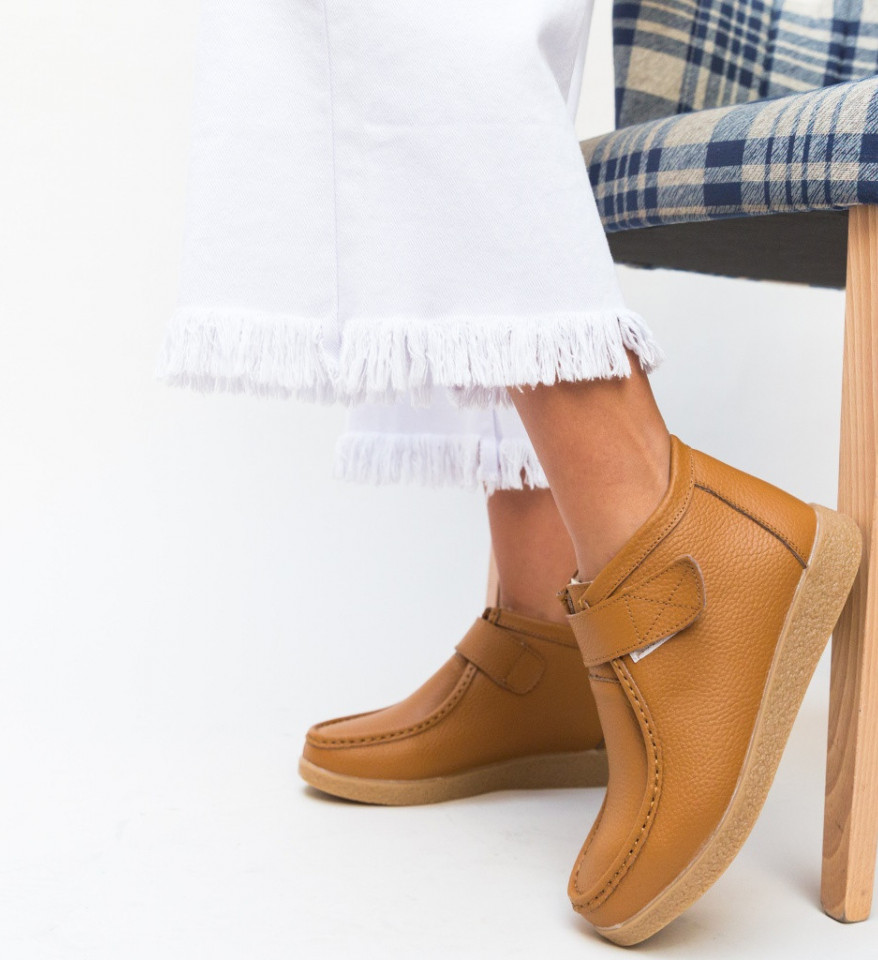 Pantofi Casual Debir Camel - Img 4