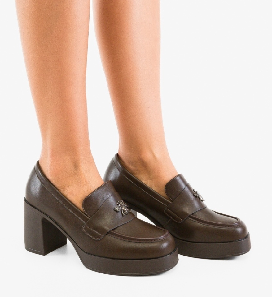 Pantofi Casual Diamus Maro - Img 5
