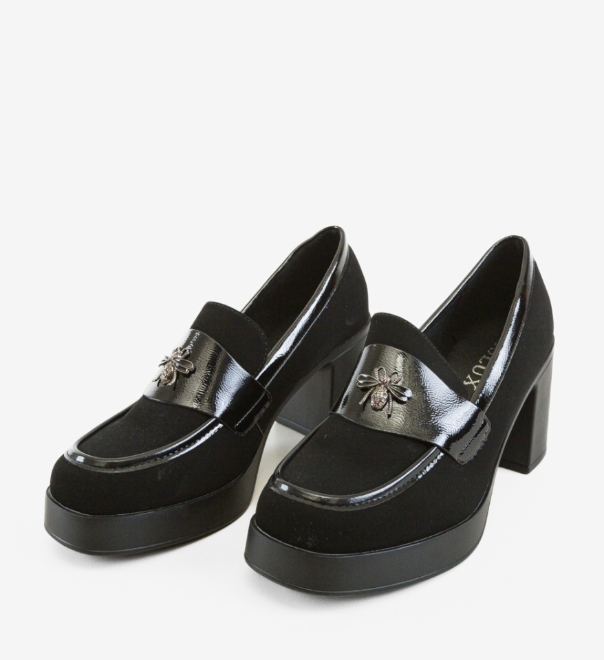 Pantofi Casual Diamus Negri 3 - Img 3