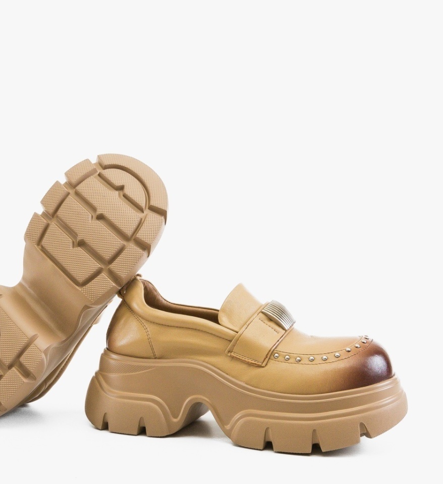 Pantofi Casual Dougla Bej - Img 2