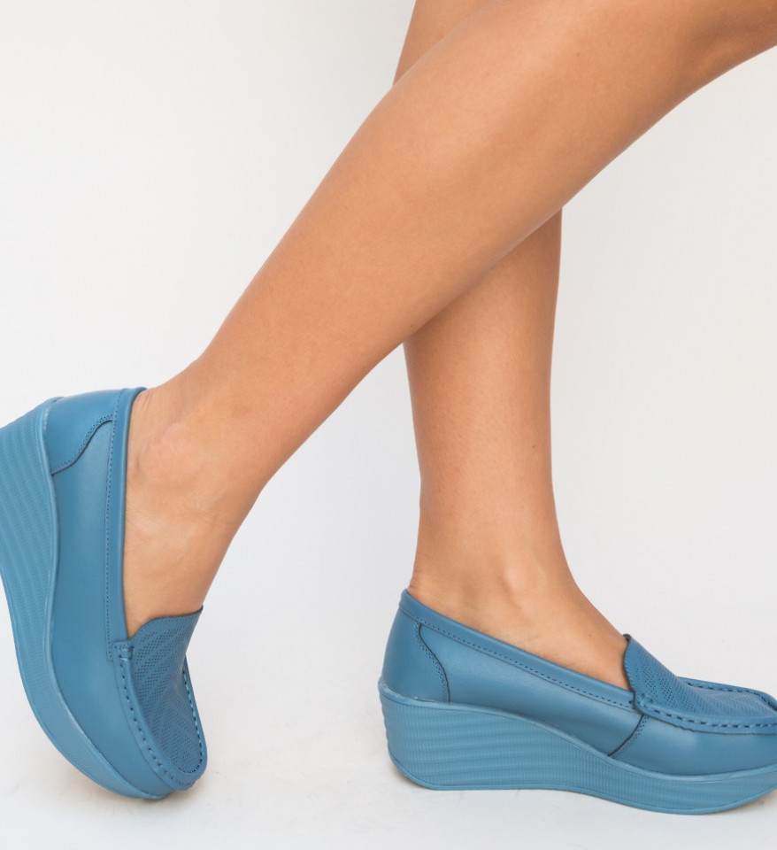Pantofi Casual Ely Albastri - Img 3