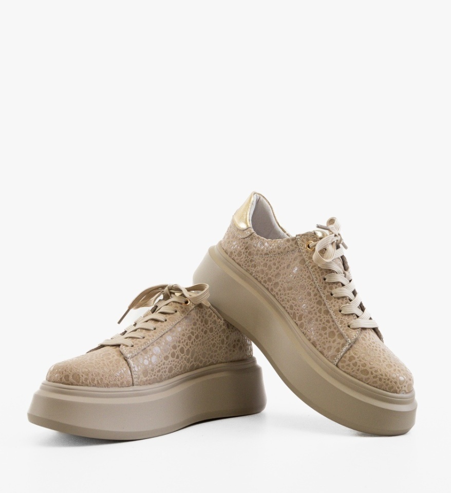 Pantofi Casual Ganey Bej 2 - Img 4