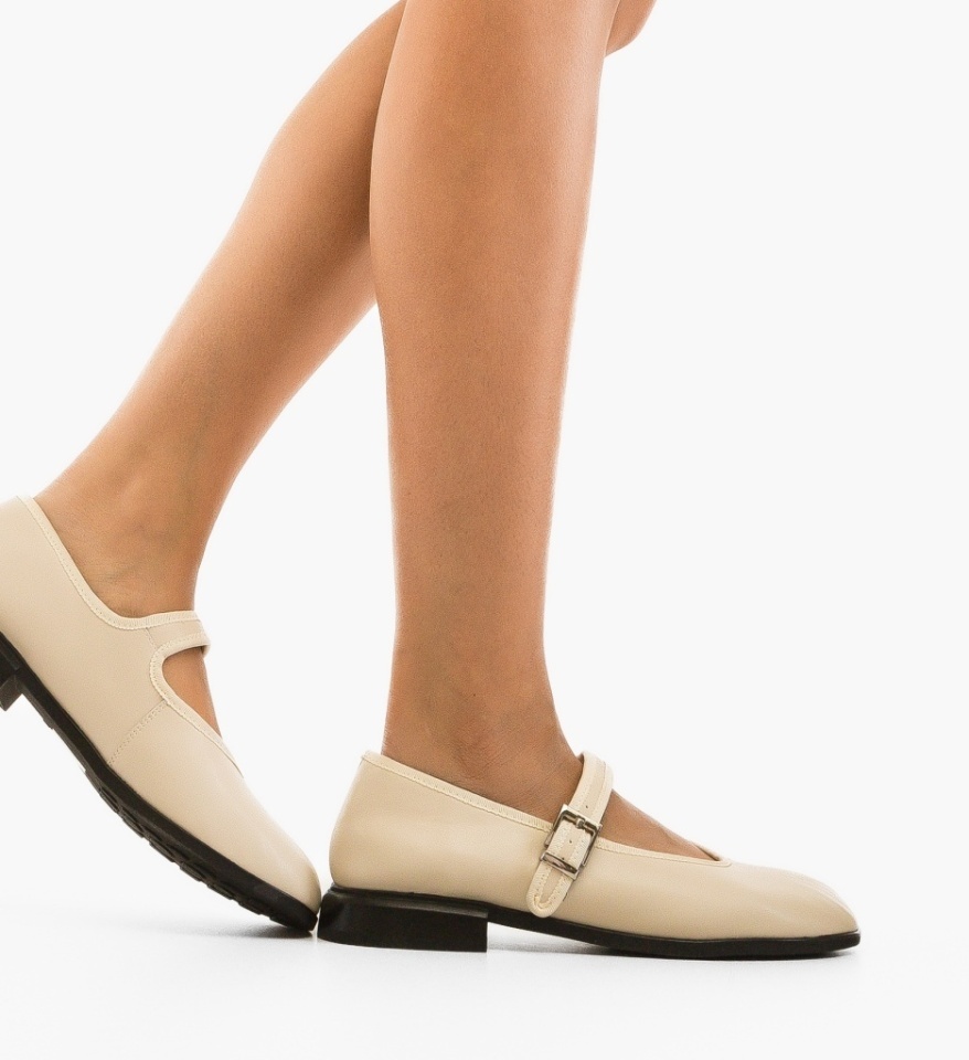 Pantofi Casual Greta Bej - Img 5