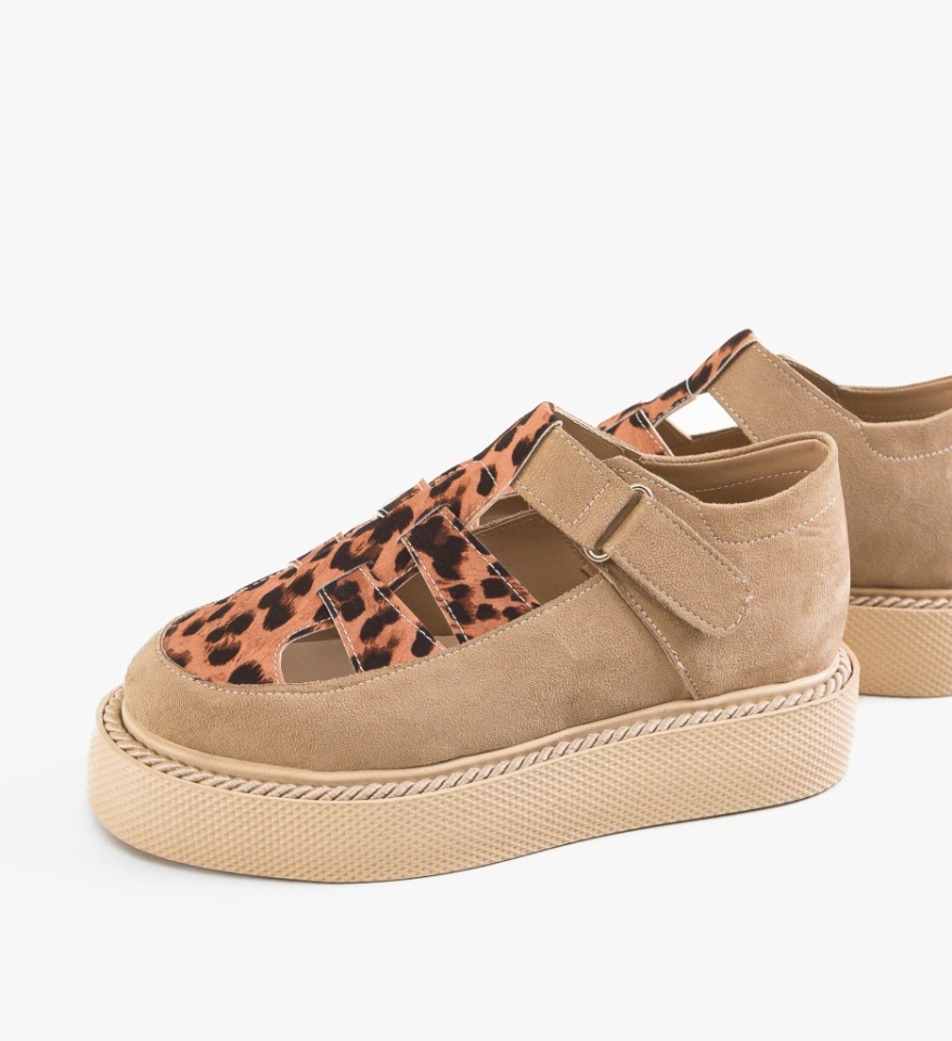 Pantofi Casual Gryndy Bej - Img 2