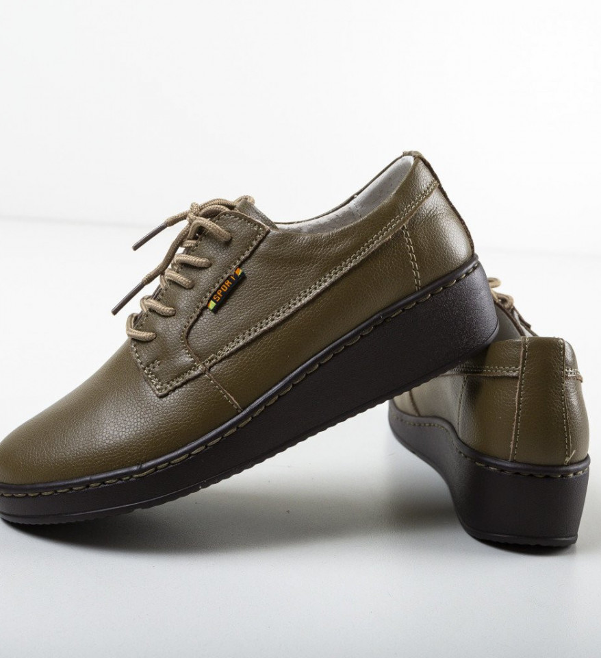 Pantofi Casual Guiro Khaki - Img 2