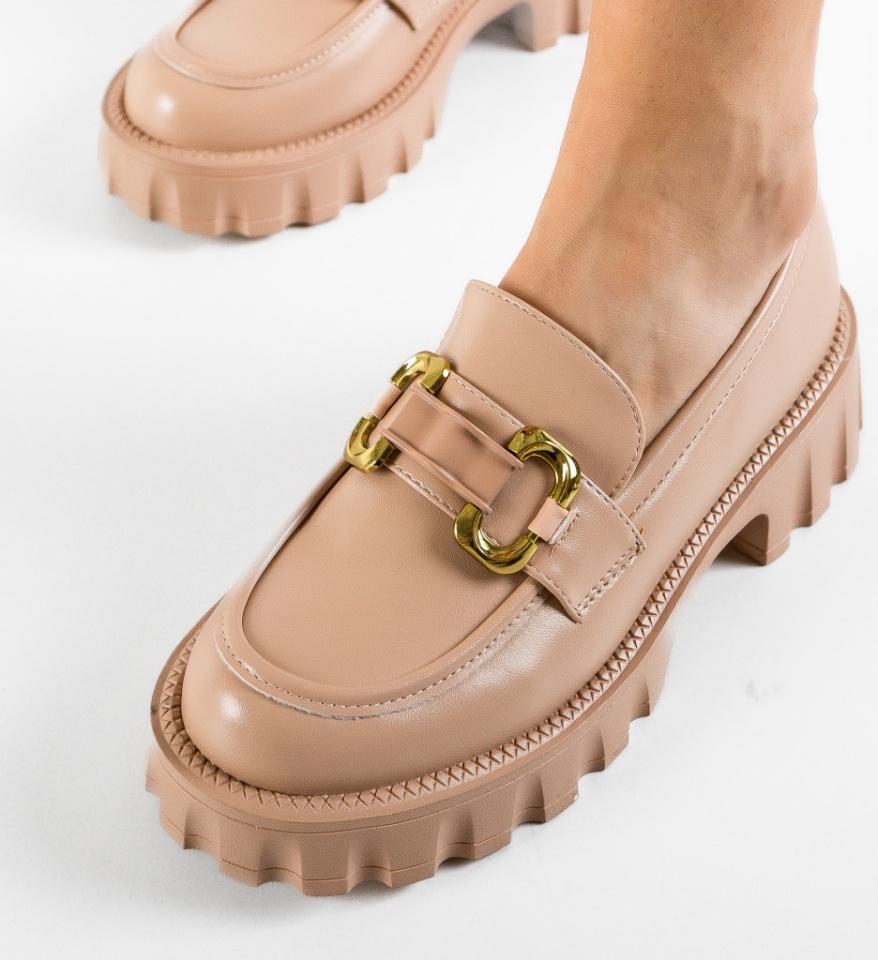 Pantofi Casual Gully Nude - Img 5