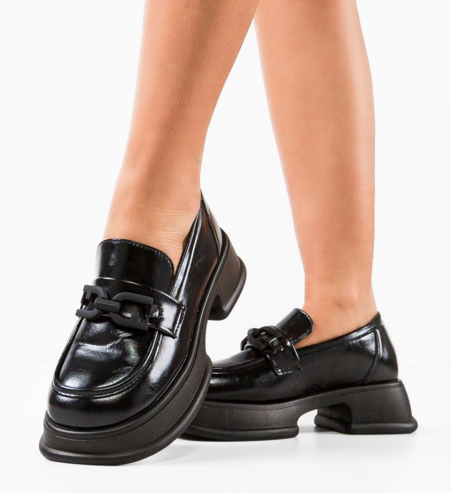 Pantofi Casual Herek Negri - Img 6