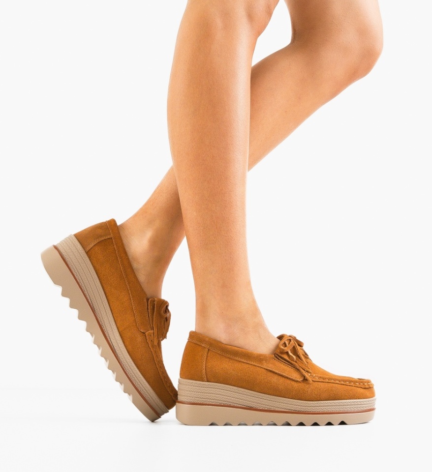 Pantofi Casual Hipok Camel - Img 7