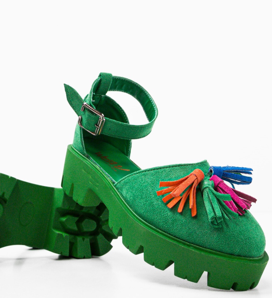 Pantofi Casual Jaila Verzi - Img 11