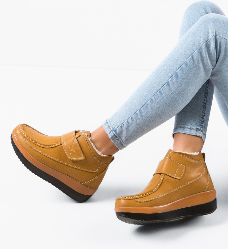 Pantofi Casual Jistry Camel - Img 7