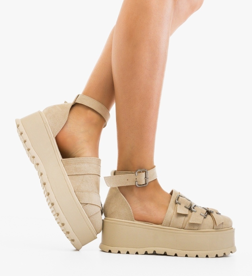 Pantofi Casual Koerel Bej - Img 5