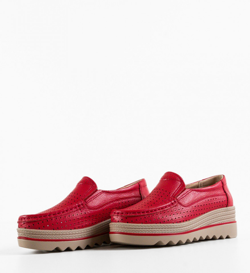 Pantofi Casual Krat Rosii - Img 3