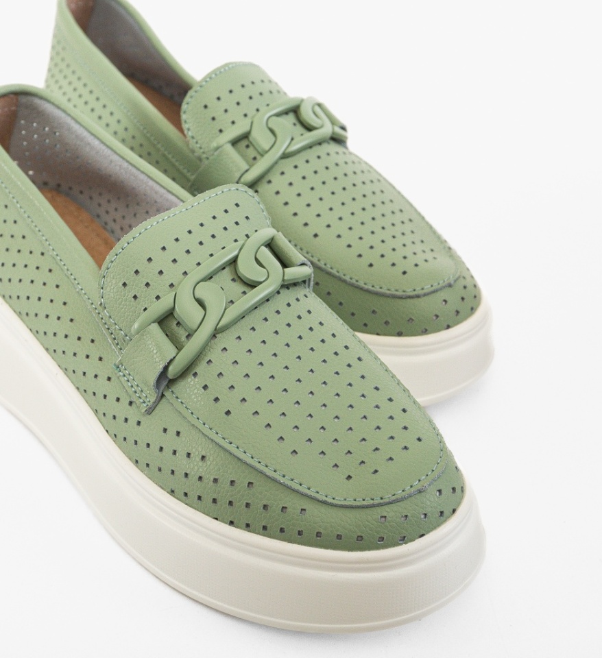 Pantofi Casual Lezzer Verzi - Img 2