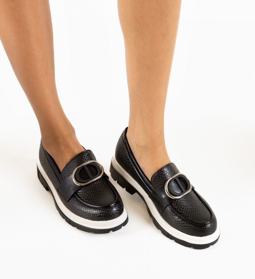 Pantofi Casual Lison Negri - Img 7