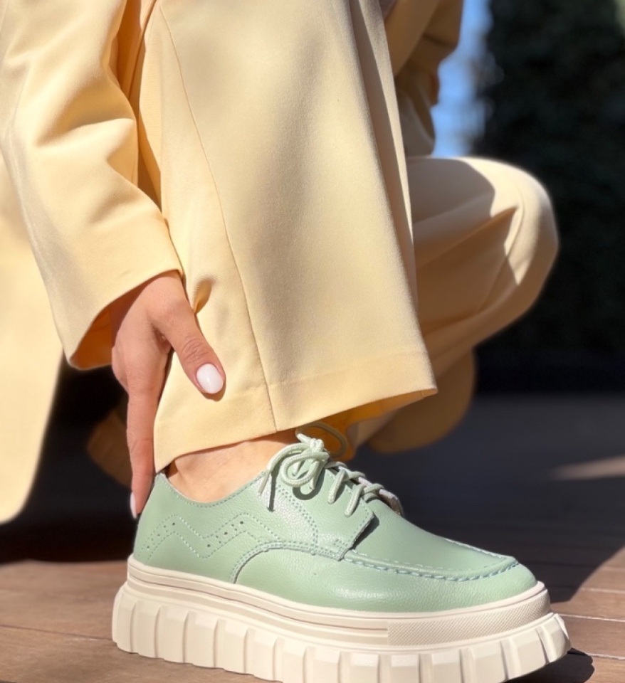 Pantofi Casual Loprem Verzi - Img 12