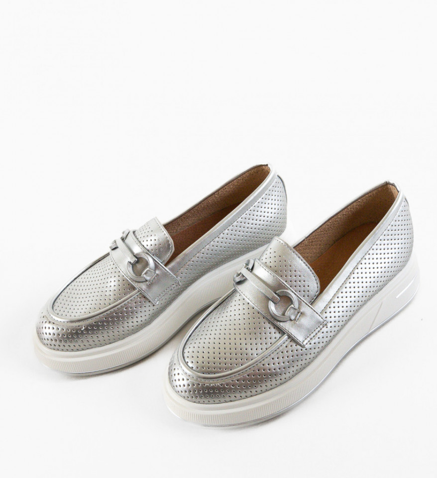 Pantofi Casual Mirrey Argintii - Img 3