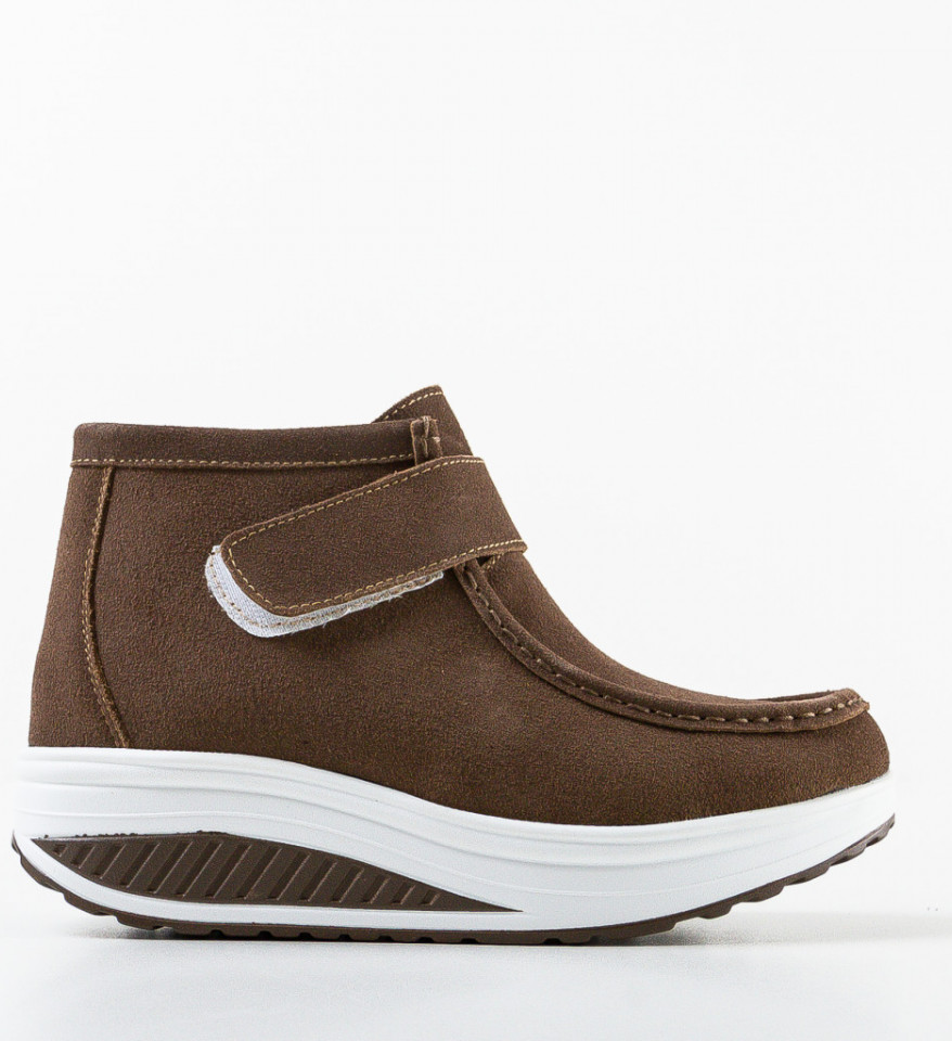 Pantofi Casual Misha Khaki - Img 2