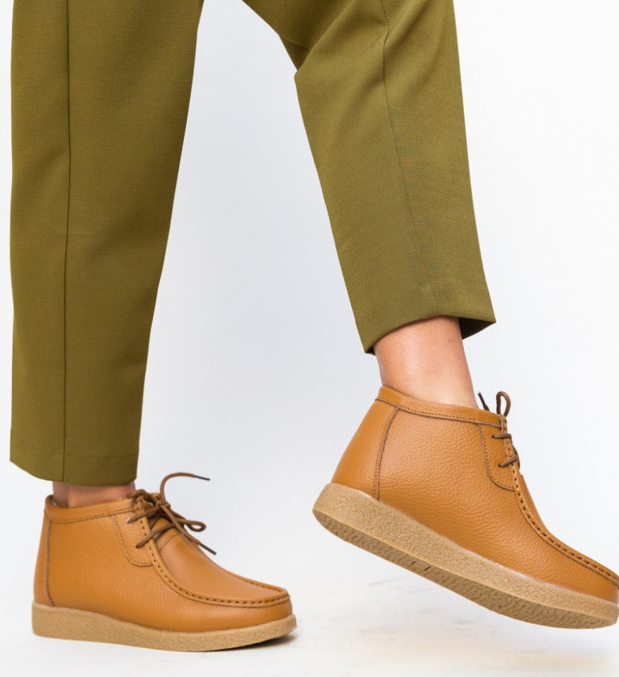 Pantofi Casual Munela Camel - Img 6