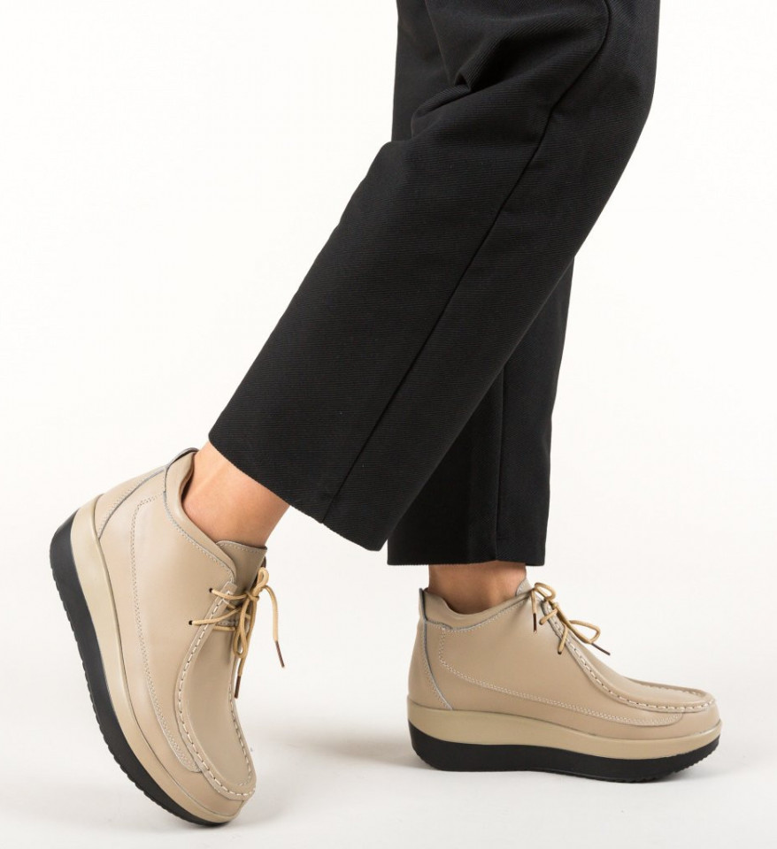 Pantofi Casual Nash Bej - Img 11
