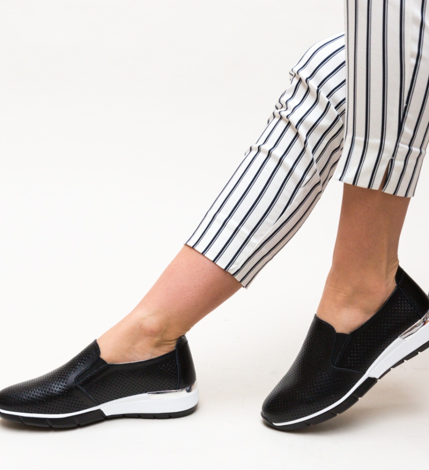 Pantofi Casual Pufine Negri - Img 11