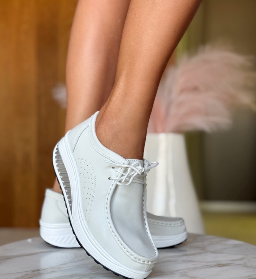 Pantofi Casual Roly Alb 2 - Img 10