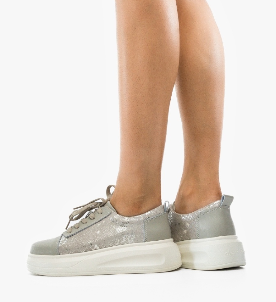 Pantofi Casual Rybu Gri - Img 3