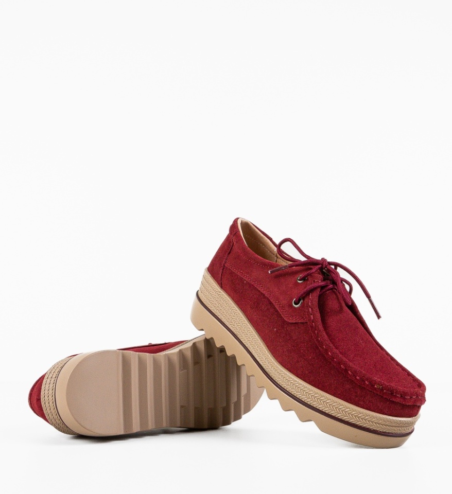 Pantofi Casual Sagrio Grena - Img 3