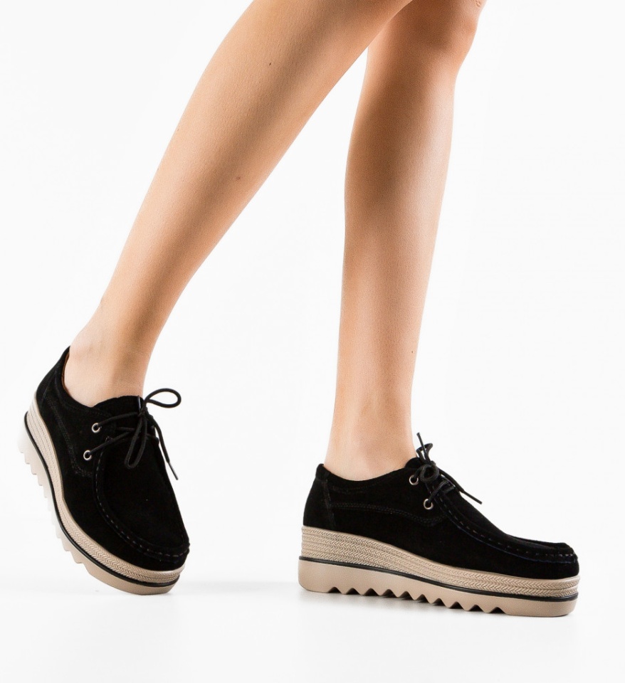Pantofi Casual Sagrio Negri - Img 3