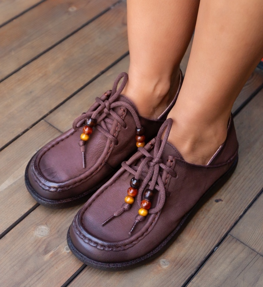 Pantofi Casual Salvor Maro - Img 4