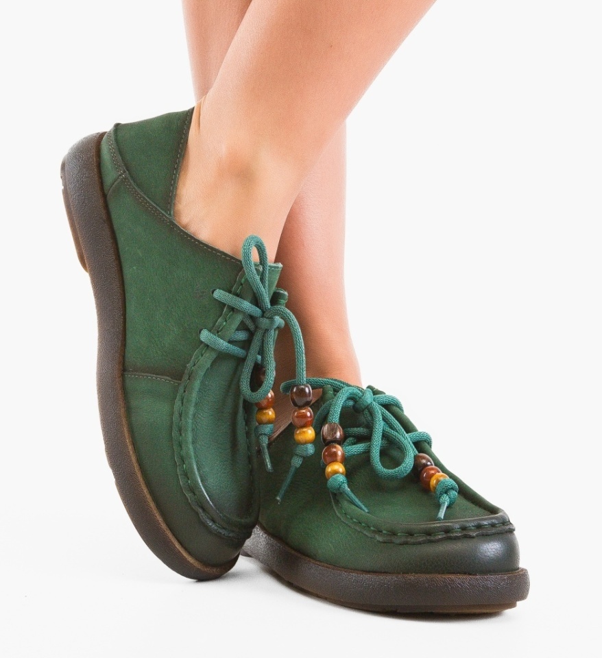 Pantofi Casual Salvor Verzi - Img 6