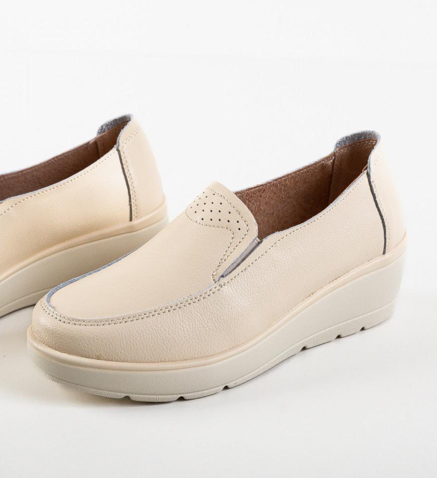 Pantofi Casual Sanam Bej - Img 2