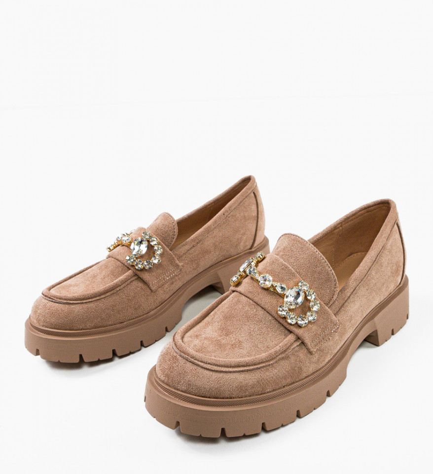 Pantofi Casual Shania Khaki - Img 2