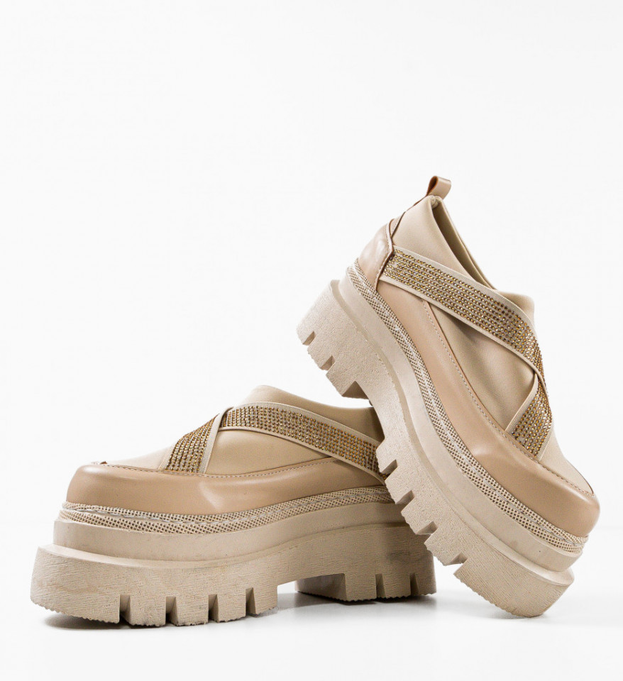 Pantofi Casual Silkine Bej - Img 2