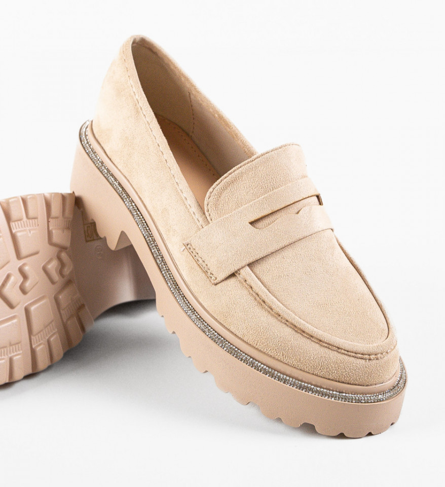 Pantofi Casual Sion Bej - Img 3