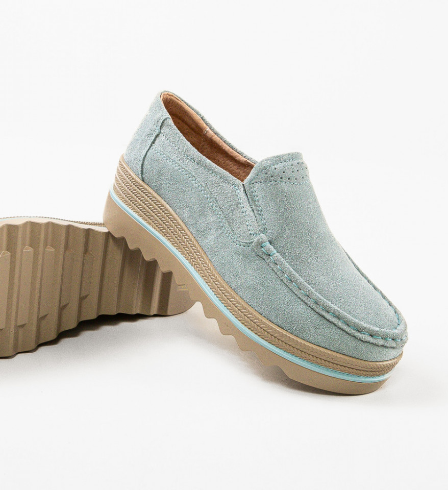Pantofi Casual Smirno Turcoaz - Img 4