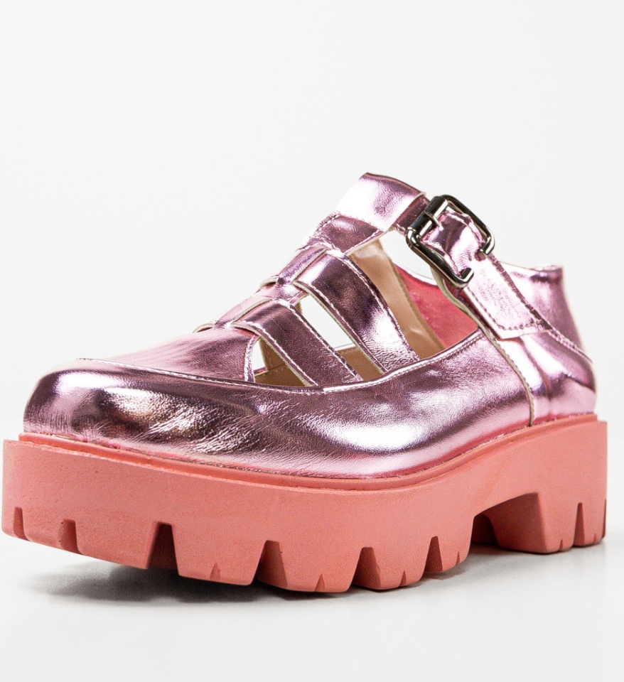 Pantofi Casual Teoritzi Roz - Img 10
