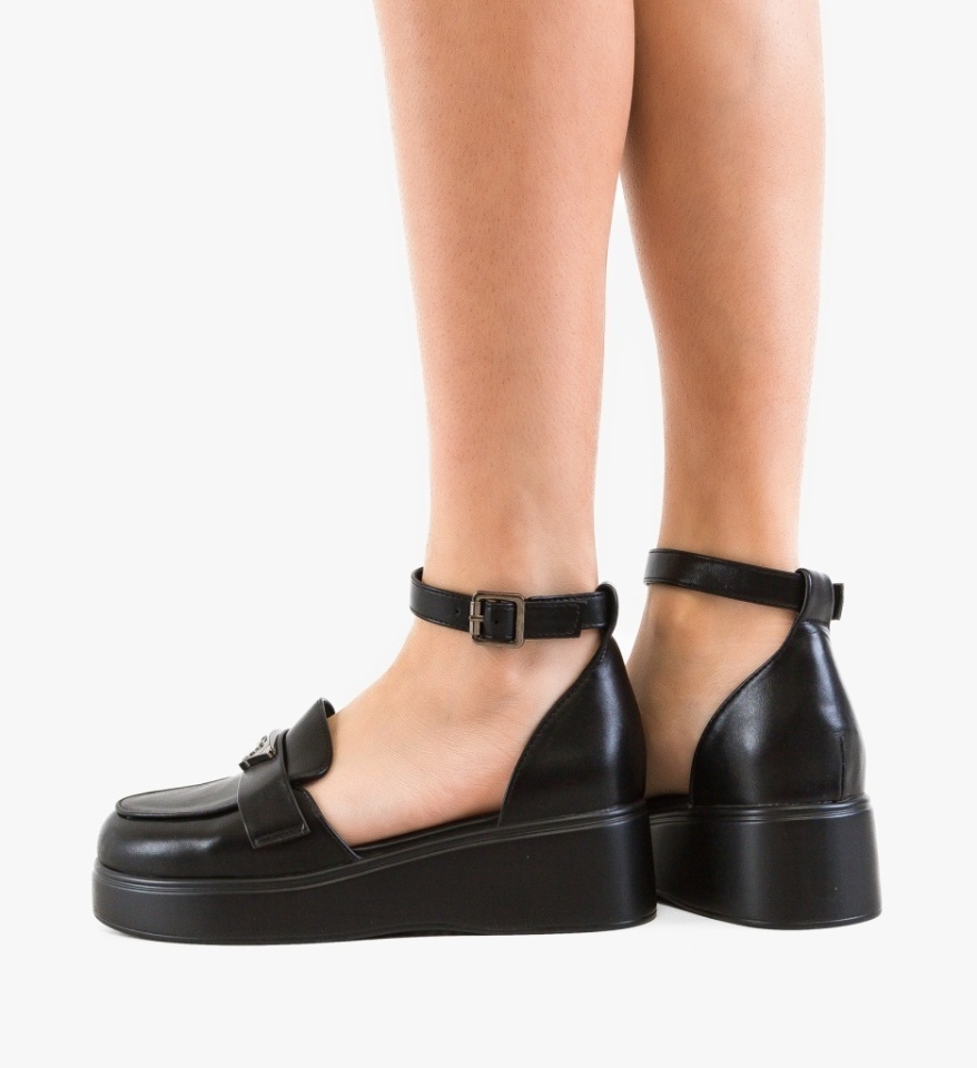 Pantofi casual Terfly Negri - Img 5