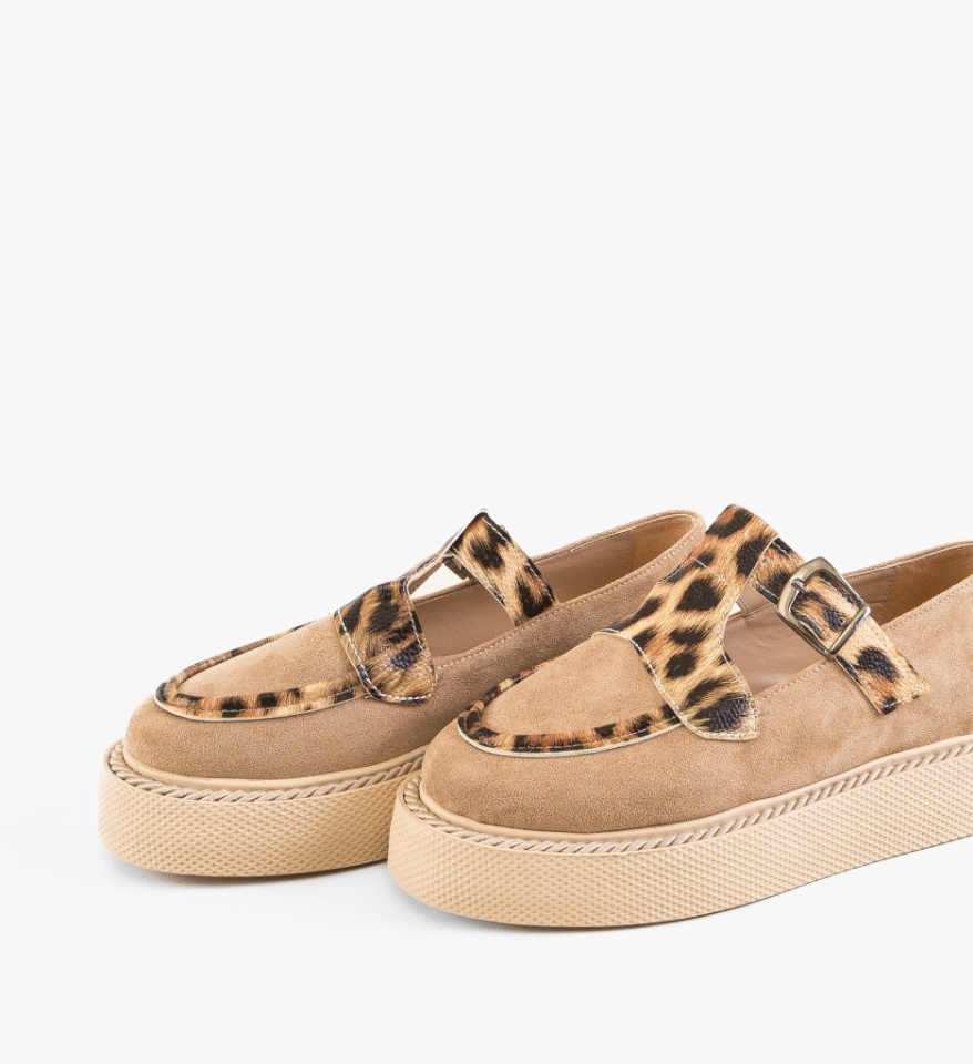 Pantofi Casual Teylar Bej - Img 3