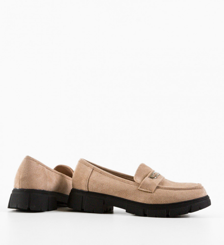 Pantofi casual Tynos Bej - Img 3