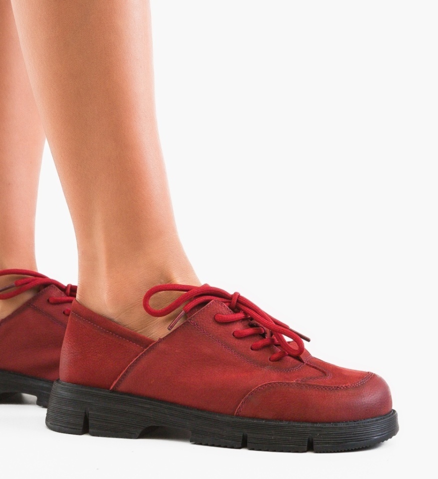Pantofi Casual Verna Rosii - Img 4