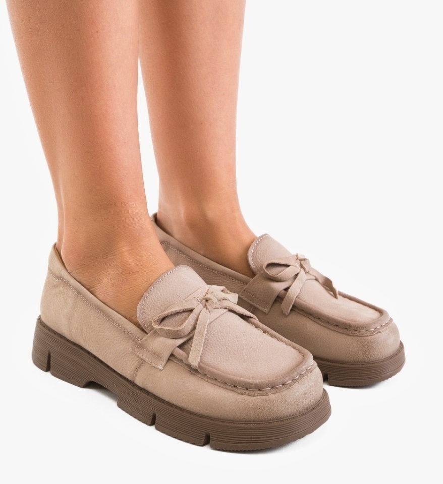 Pantofi Casual Vesa Bej - Img 6