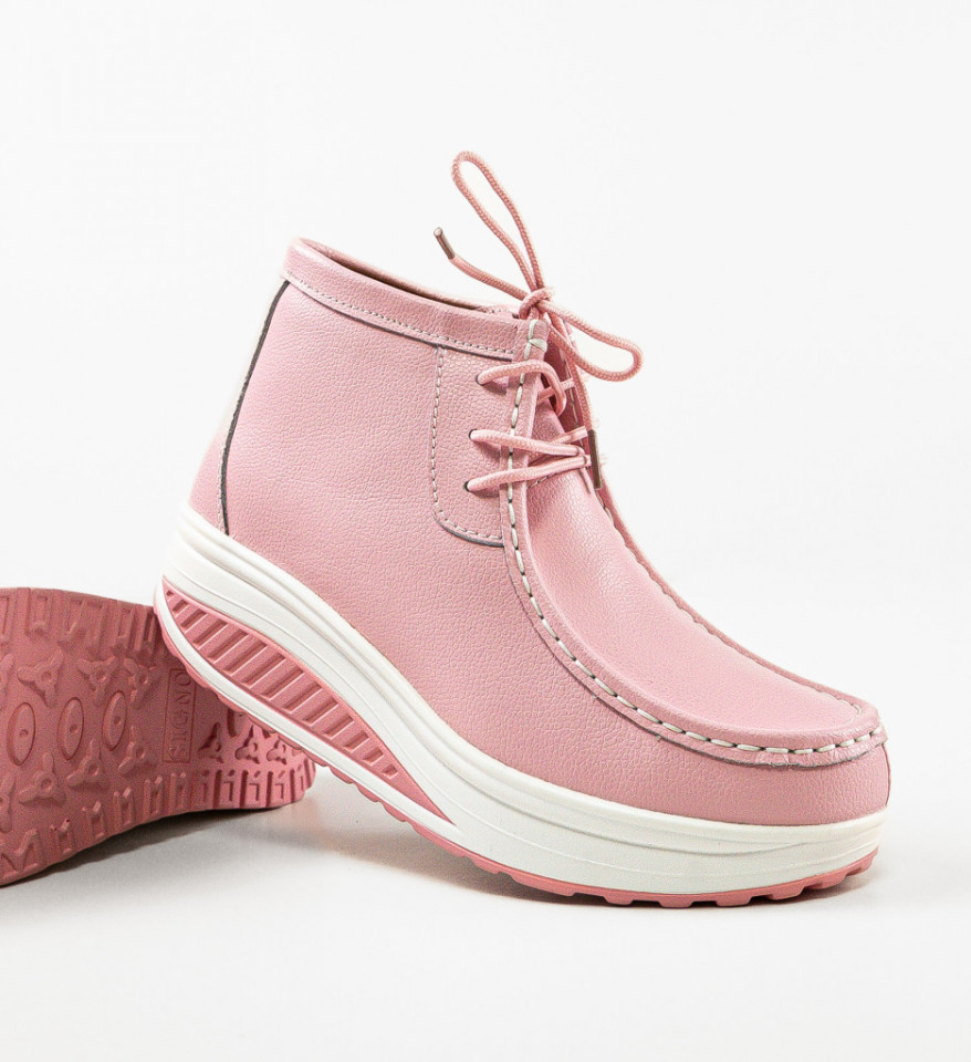 Pantofi Casual Vinto Roz - Img 2