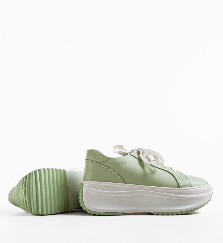 Pantofi Casual Yrna Verzi - Img 3