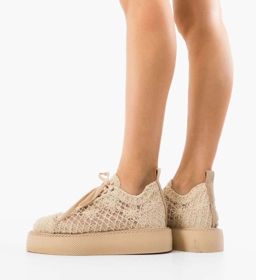 Pantofi Casual Ystory Bej 2 - Img 6