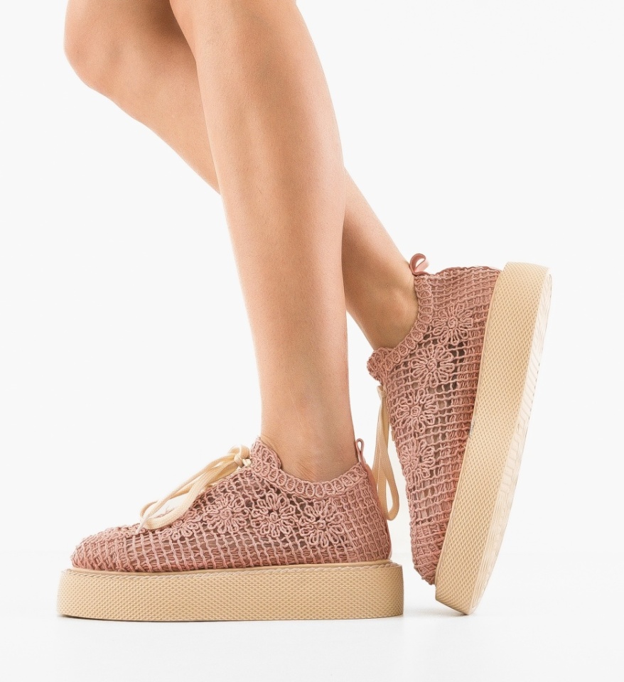 Pantofi Casual Ystory Roz 2 - Img 10