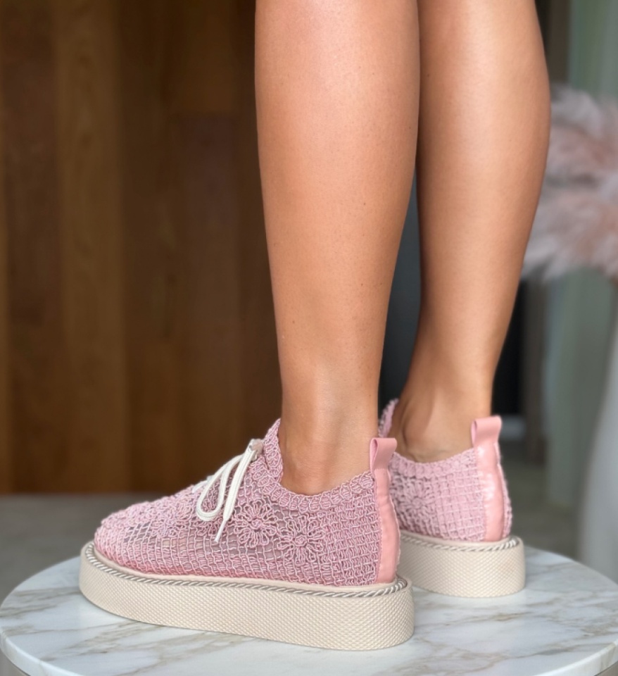 Pantofi Casual Ystory Roz 2 - Img 15