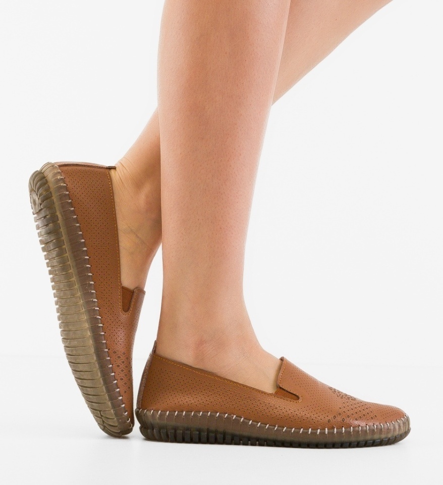 Pantofi Casual Zakrey Camel - Img 6