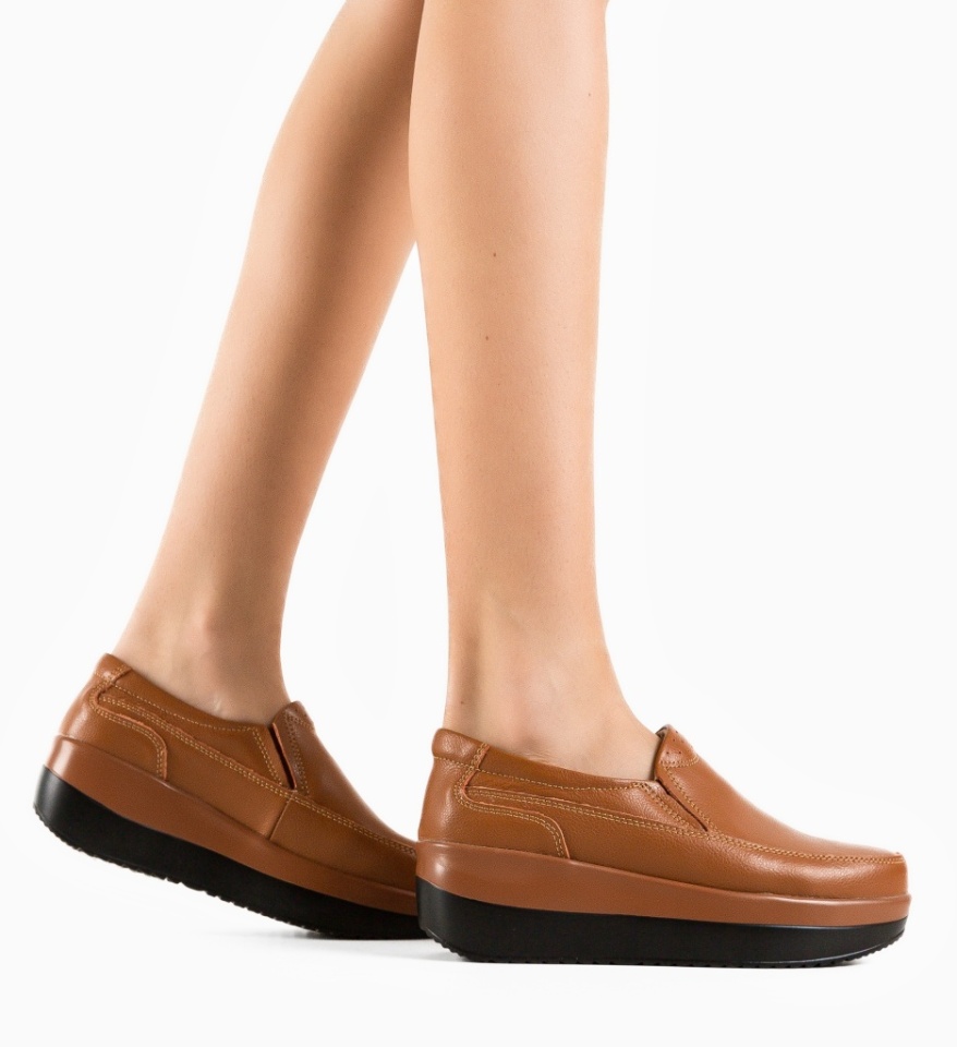 Pantofi Casul Freeman Camel 2 - Img 7