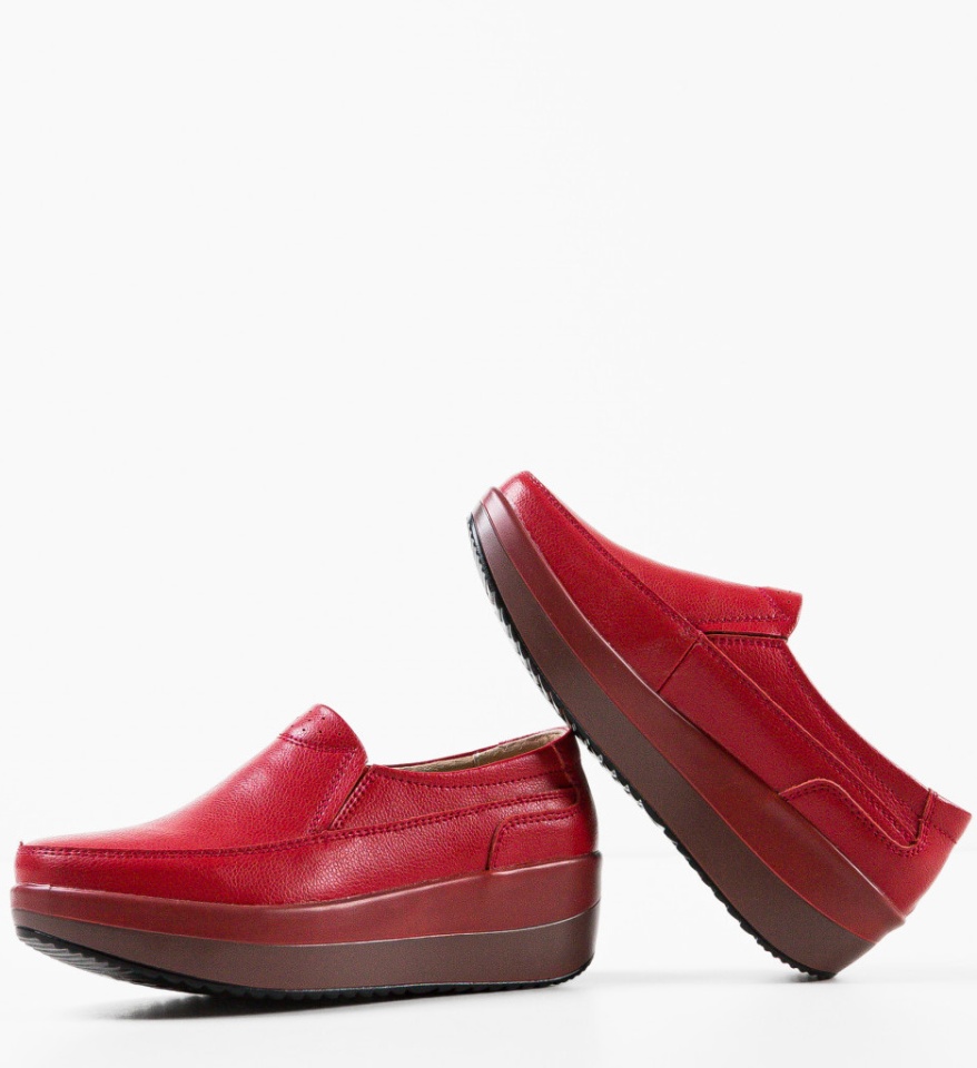 Pantofi Casul Freeman Rosii - Img 10
